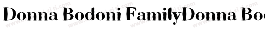 Donna Bodoni FamilyDonna Bodoni Fam字体转换
